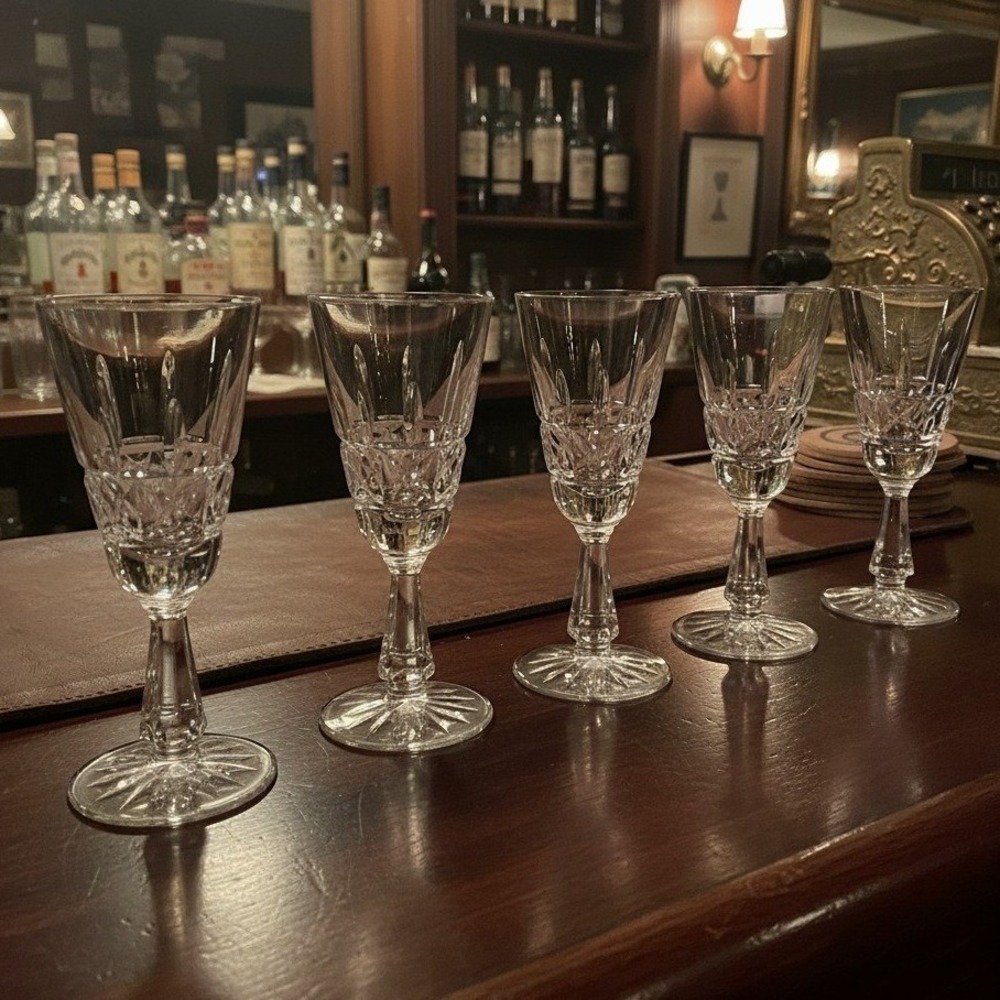 Waterford Crystal Kylemore Water Goblet Glasses SET OF 5